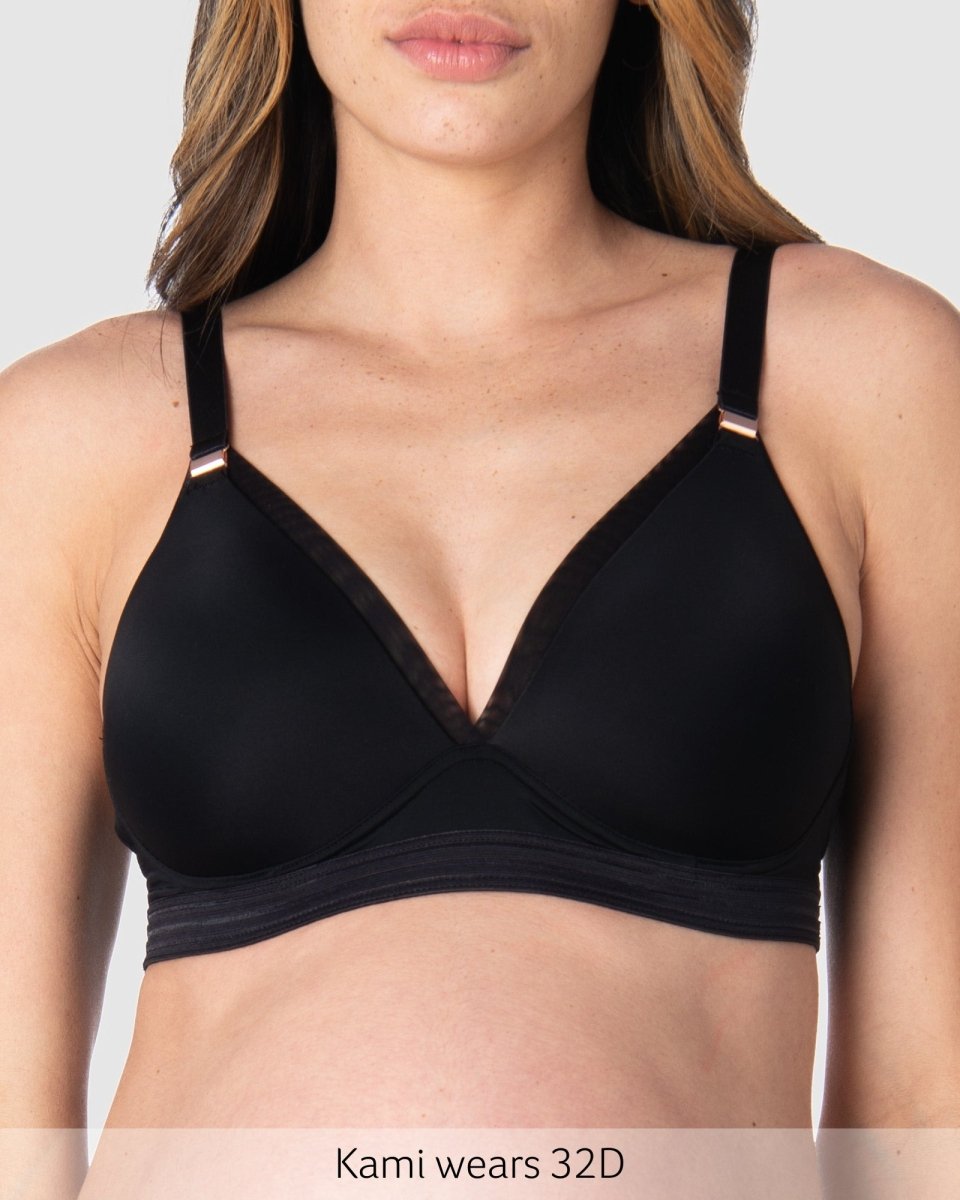 Ambition T-Shirt Nursing Bra - Black
