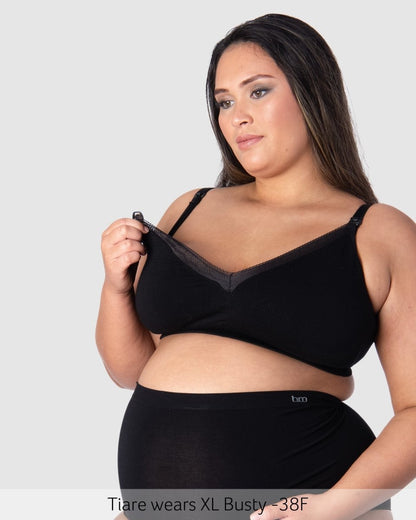 Caress FlexFit Nursing Bra - Black Busty