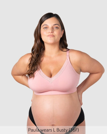 Caress FlexFit Nursing Bra - Petal Pink Busty