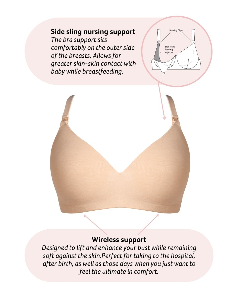 Embrace Leakproof Nursing Bra - Frappe