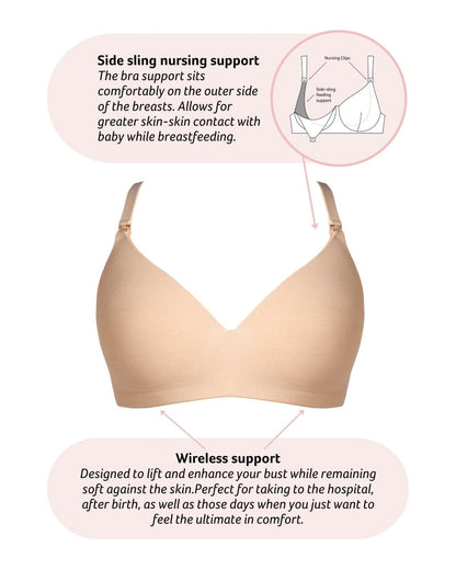 Embrace Leakproof Nursing Bra - Frappe