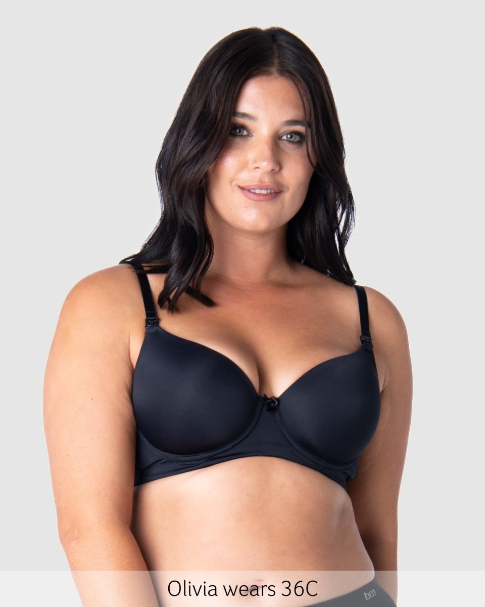 Forever Yours T-Shirt Nursing Bra - Black