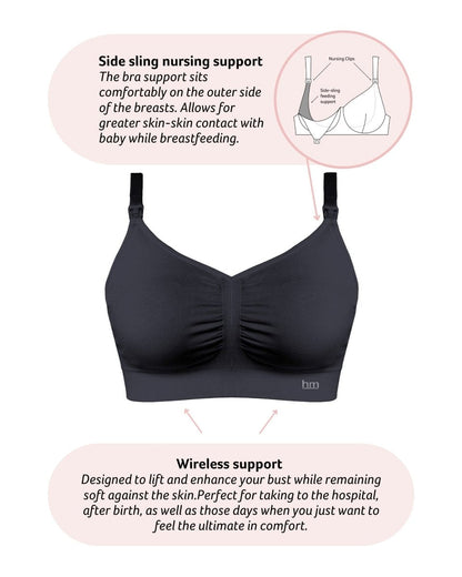 My Necessity FlexFit Nursing Bra - Black Busty
