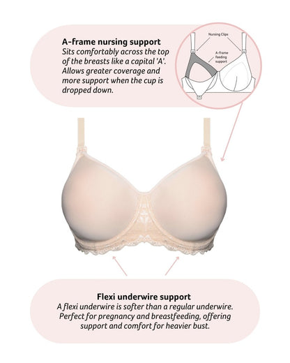Obsession T-Shirt Nursing Bra - Cashmere