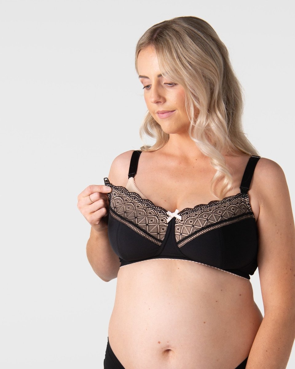 Show Off Full Cup Nursing Bra - Black