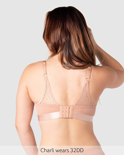 Warrior 2.0 Plunge Nursing Bra - Bronze