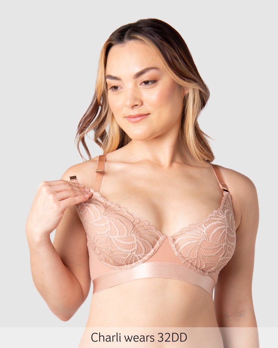 Warrior 2.0 Plunge Nursing Bra - Bronze
