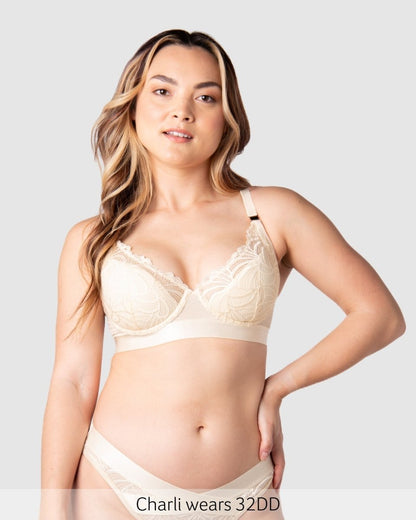 Warrior Plunge 2.0 Nursing Bra - Ivory