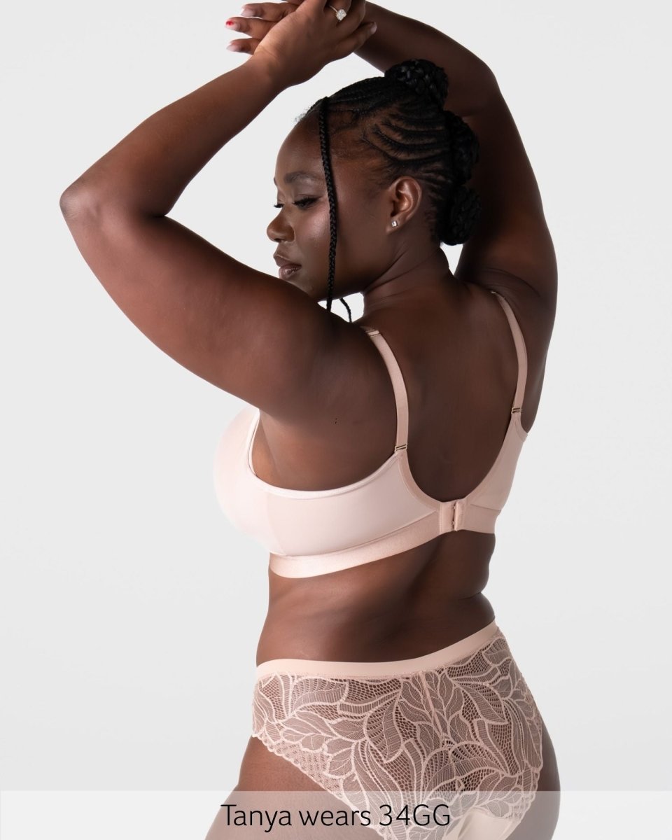 Flawless Full Cup Plunge Nursing Bra - Cashmere