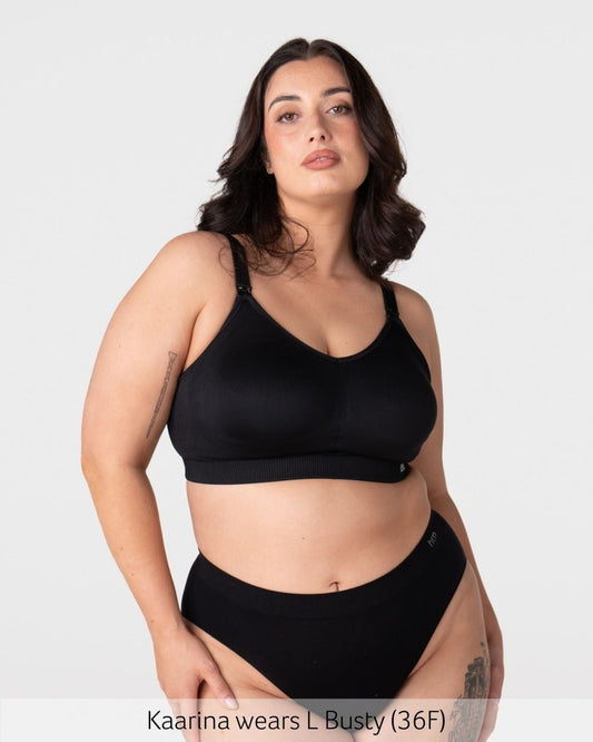 My Everyday FlexFit Nursing Bra - Black Busty