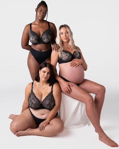Temptation Full Cup Nursing Bra - Black