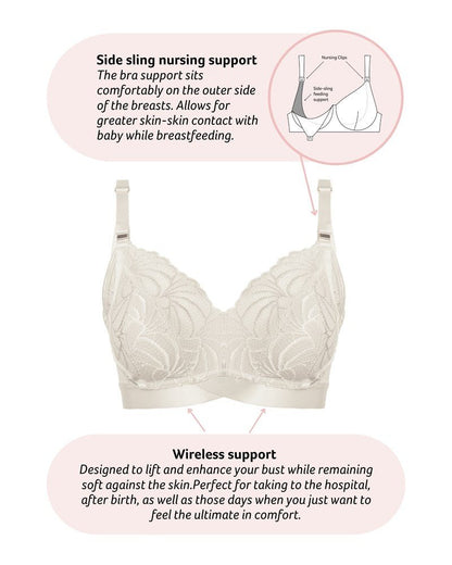 Warrior 2.0 FlexFit Nursing Bra - Ivory