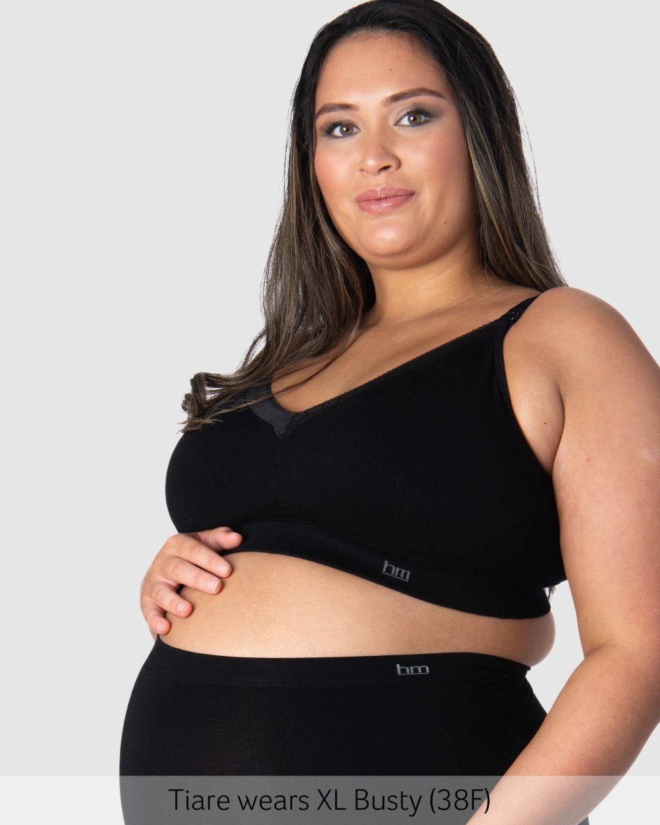 Caress FlexFit Nursing Bra - Black Busty