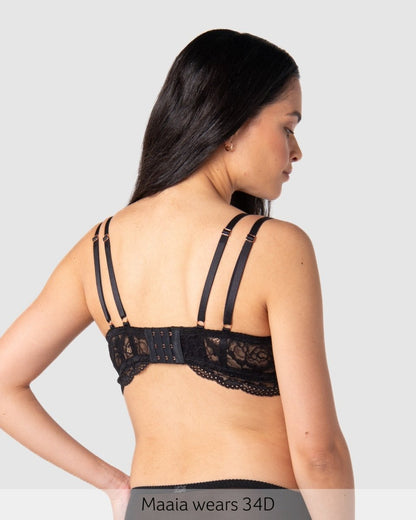 Heroine Plunge Nursing Bra - Black