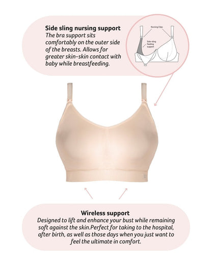 My Everyday FlexFit Nursing Bra - Latte Busty