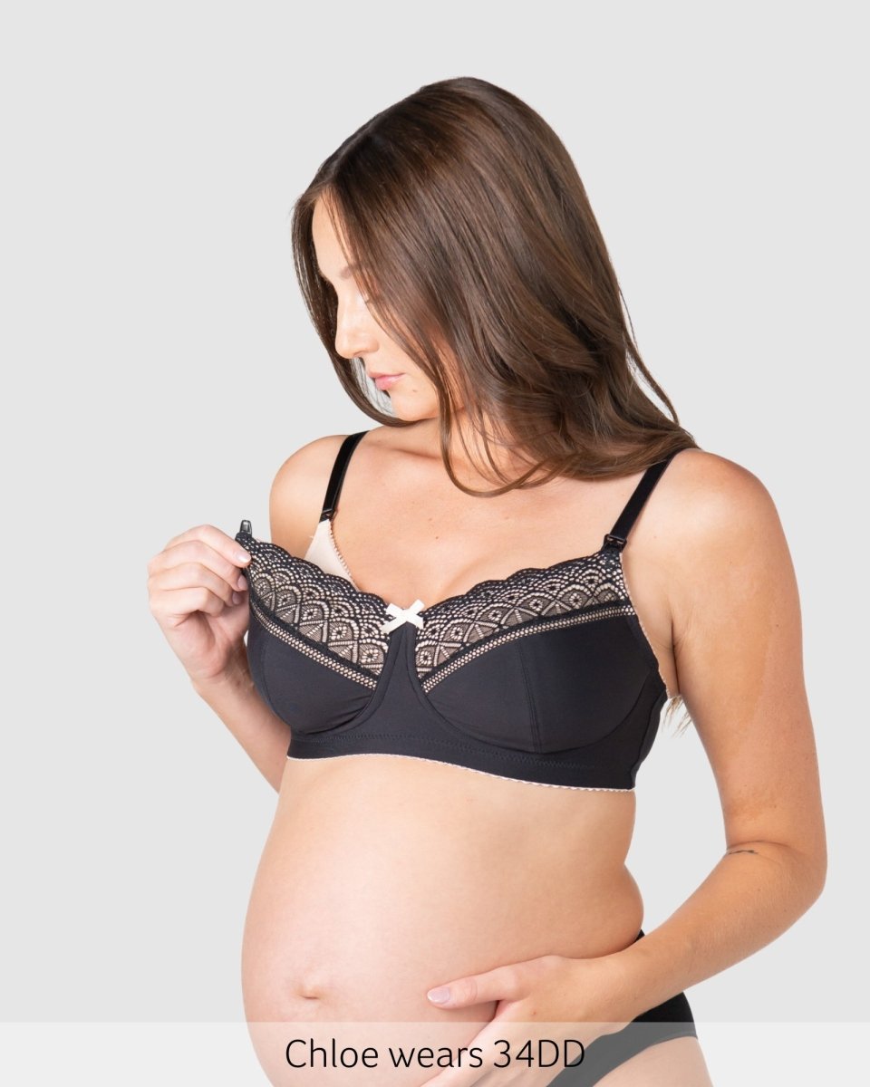 Show Off Full Cup Nursing Bra - Black