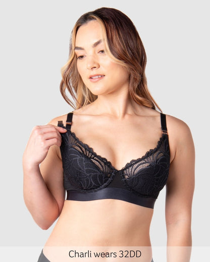Warrior Plunge 2.0 Nursing Bra - Black