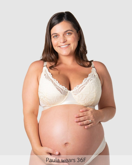 Warrior Plunge 2.0 Nursing Bra - Ivory