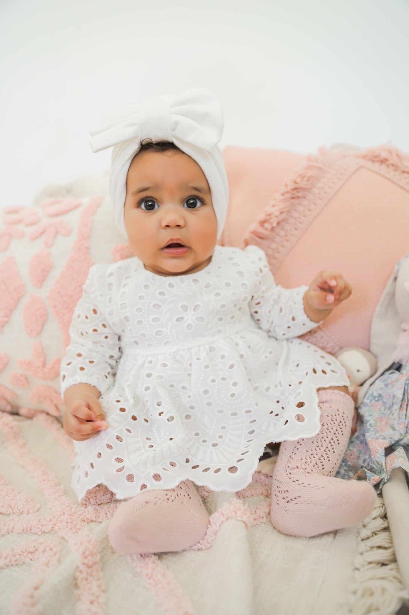 White Ivy Baby Girl Two Piece Set