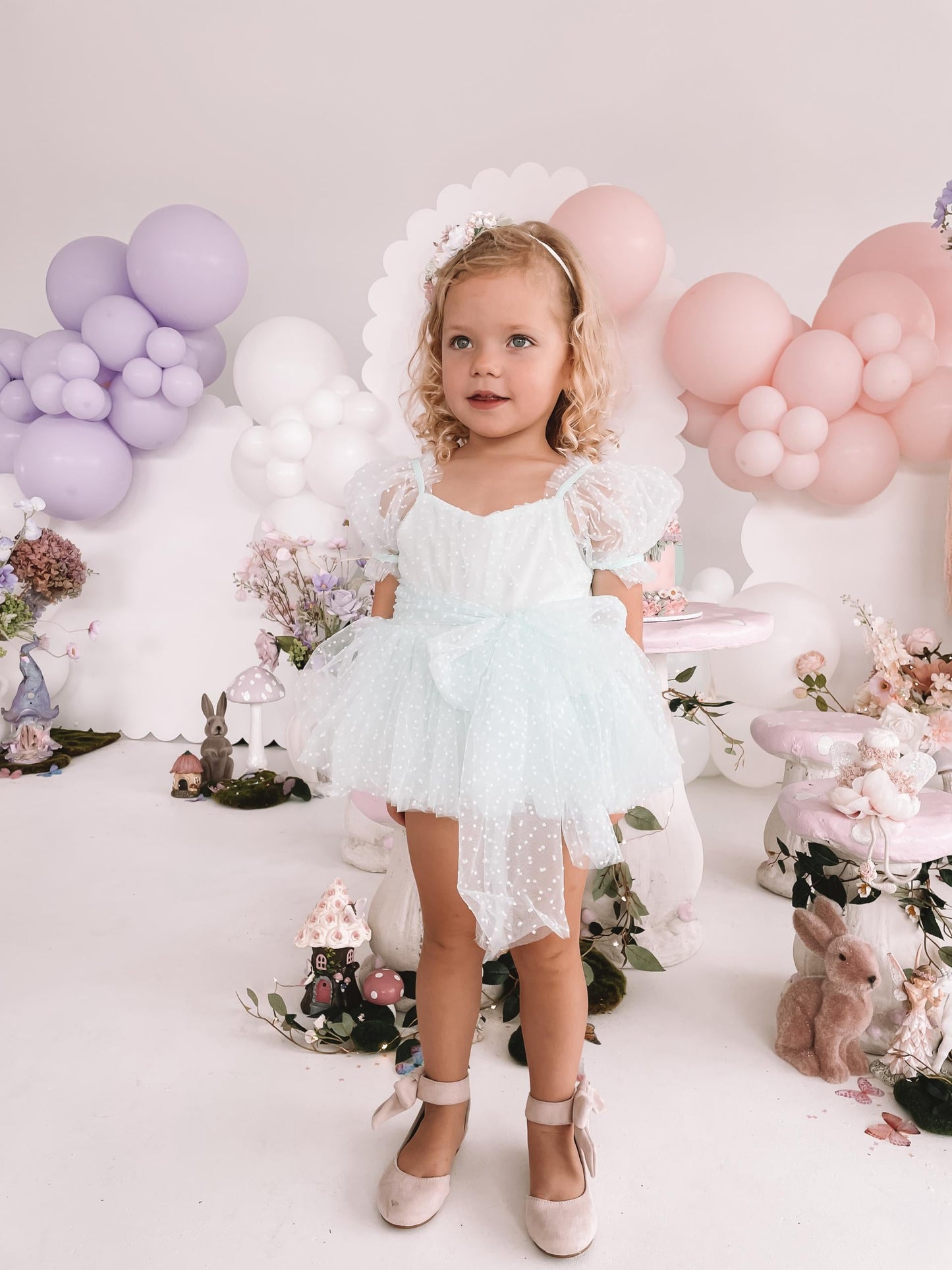 Tinkerbell Peppermint Baby Girl Tulle Party Romper