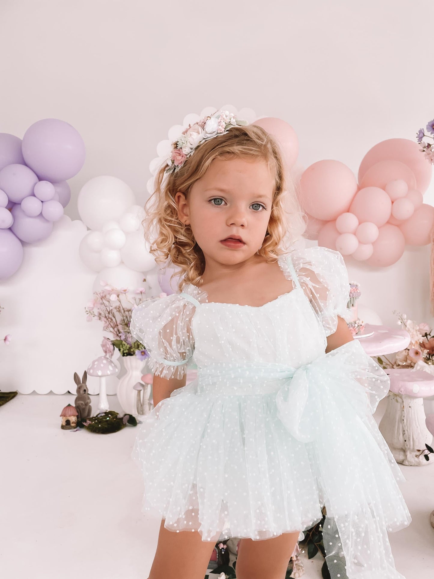Tinkerbell Peppermint Baby Girl Tulle Party Romper