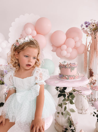 Tinkerbell Peppermint Baby Girl Tulle Party Romper