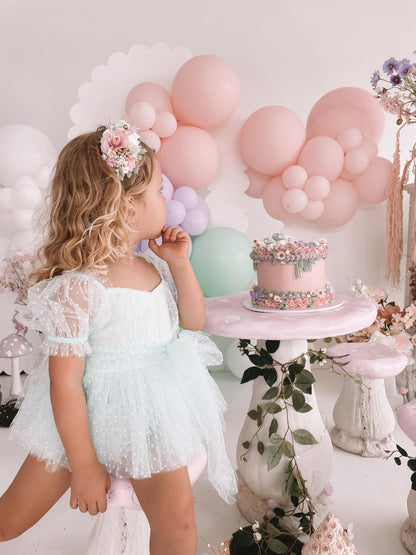 Tinkerbell Peppermint Baby Girl Tulle Party Romper
