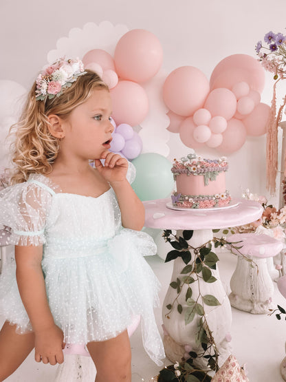Tinkerbell Peppermint Baby Girl Tulle Party Romper