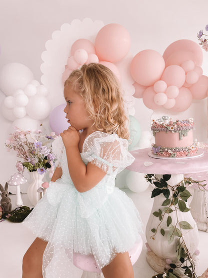 Tinkerbell Peppermint Baby Girl Tulle Party Romper