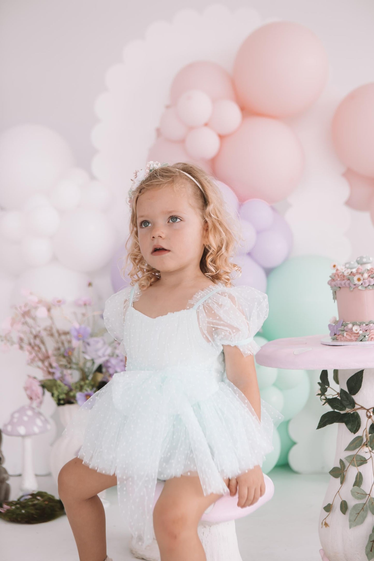 Tinkerbell Peppermint Baby Girl Tulle Party Romper
