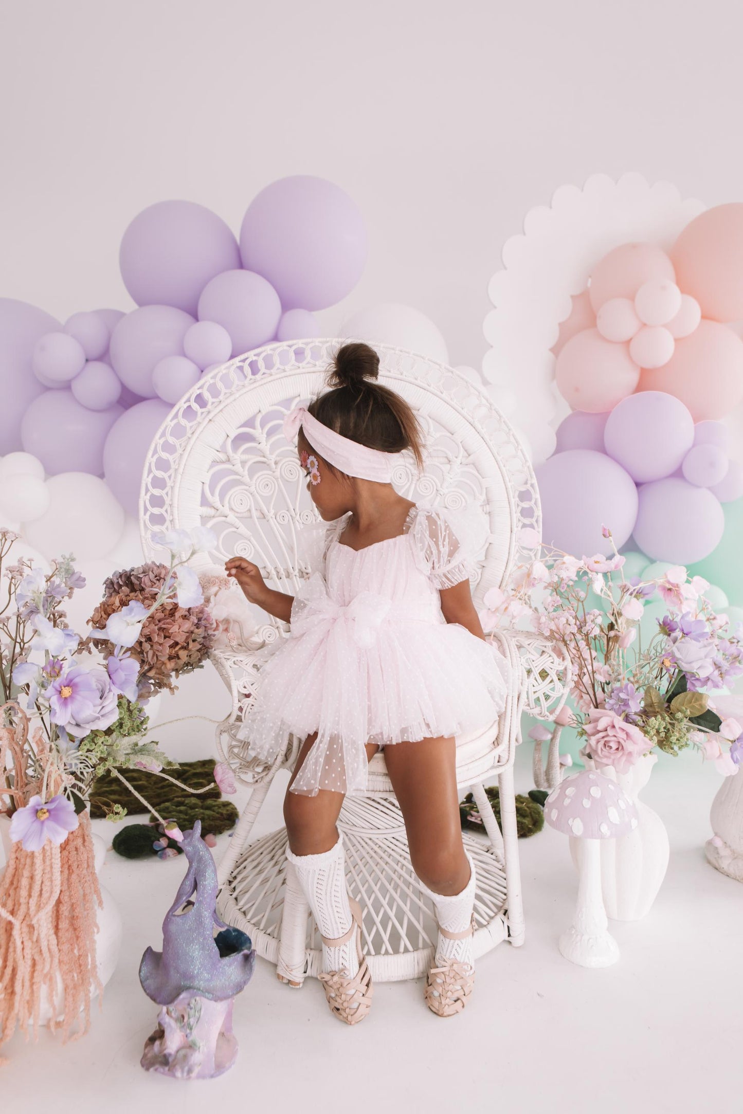 Tinkerbell Sweet Lilac Baby Girl Tulle Party Romper