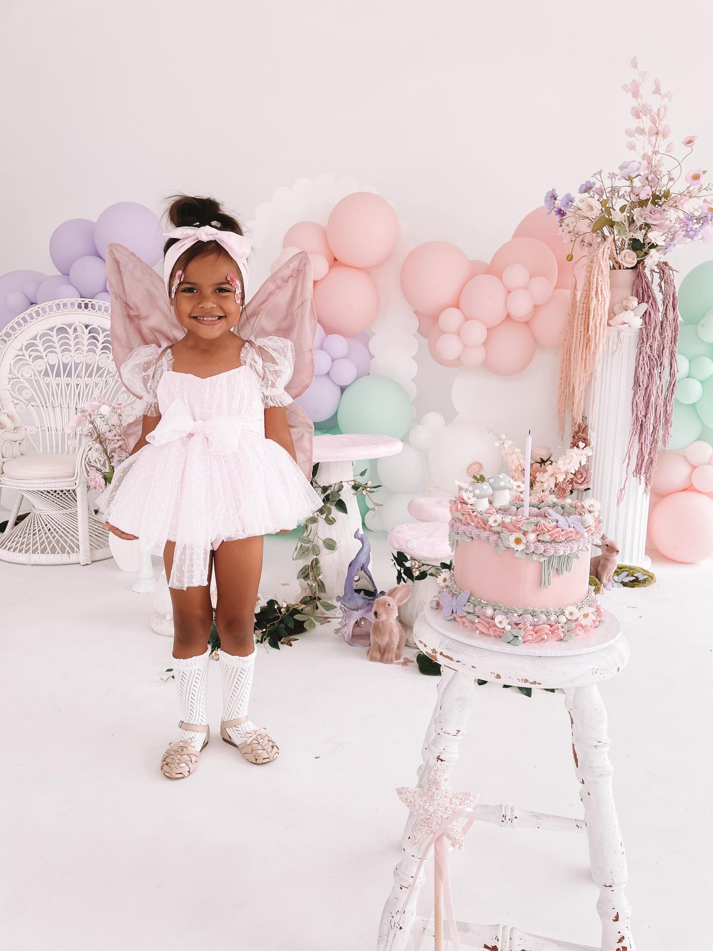 Tinkerbell Sweet Lilac Baby Girl Tulle Party Romper