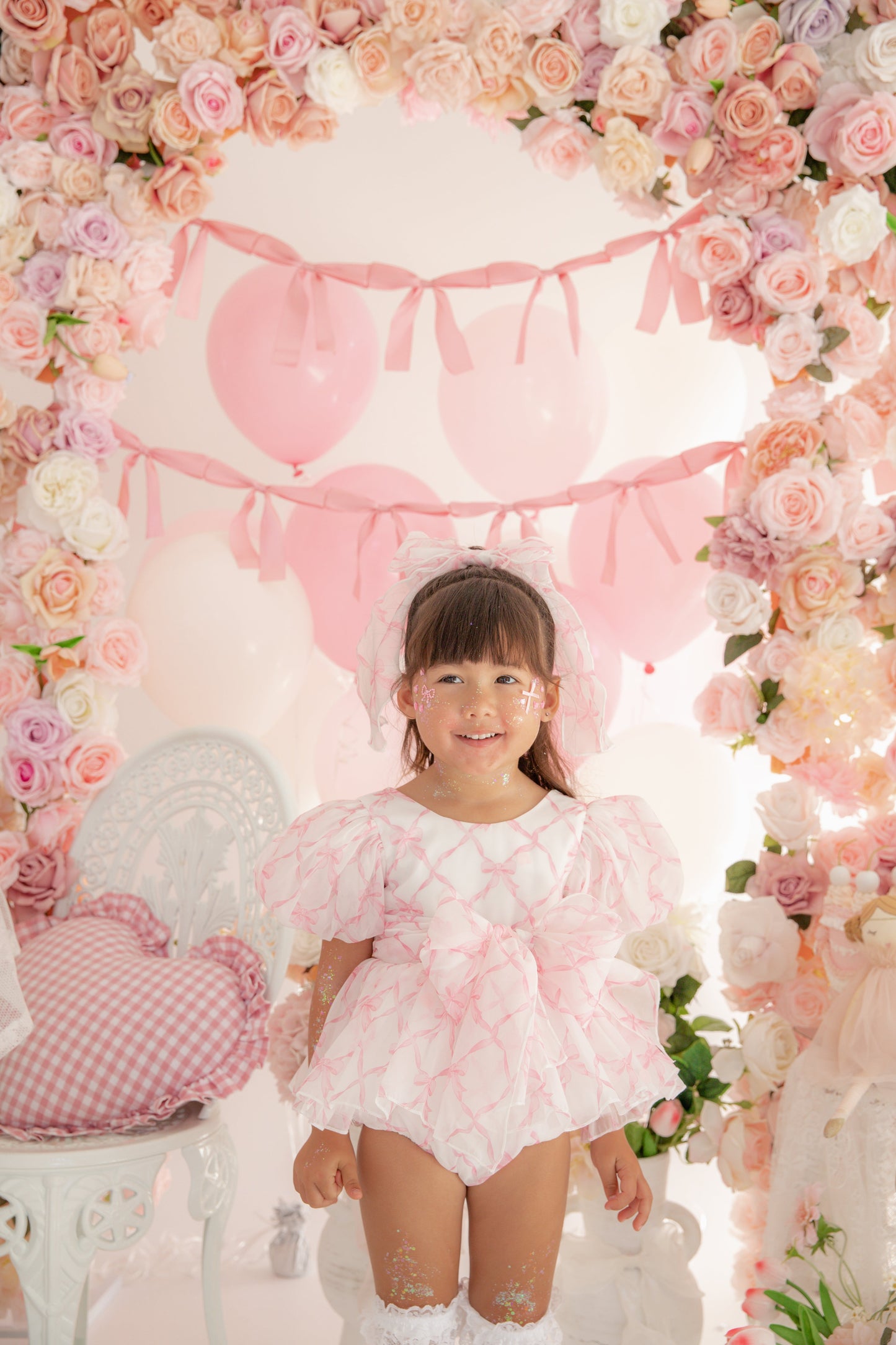 Pretty In Pink Organza Baby Girl Party Romper