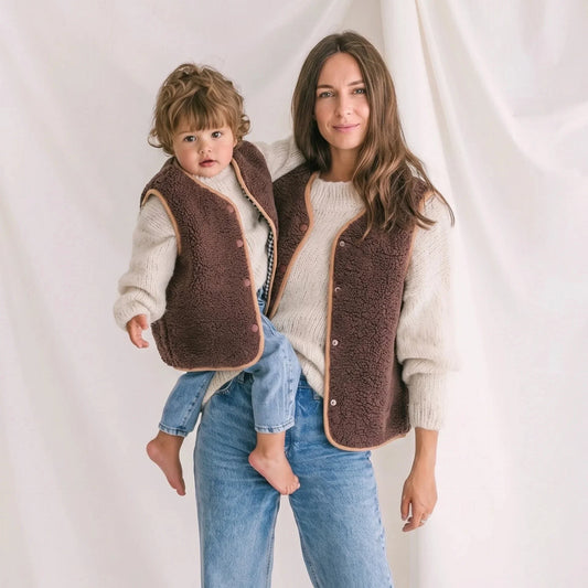 Reversible Teddy Sleeveless Jacket WOMEN – ANDRÉA