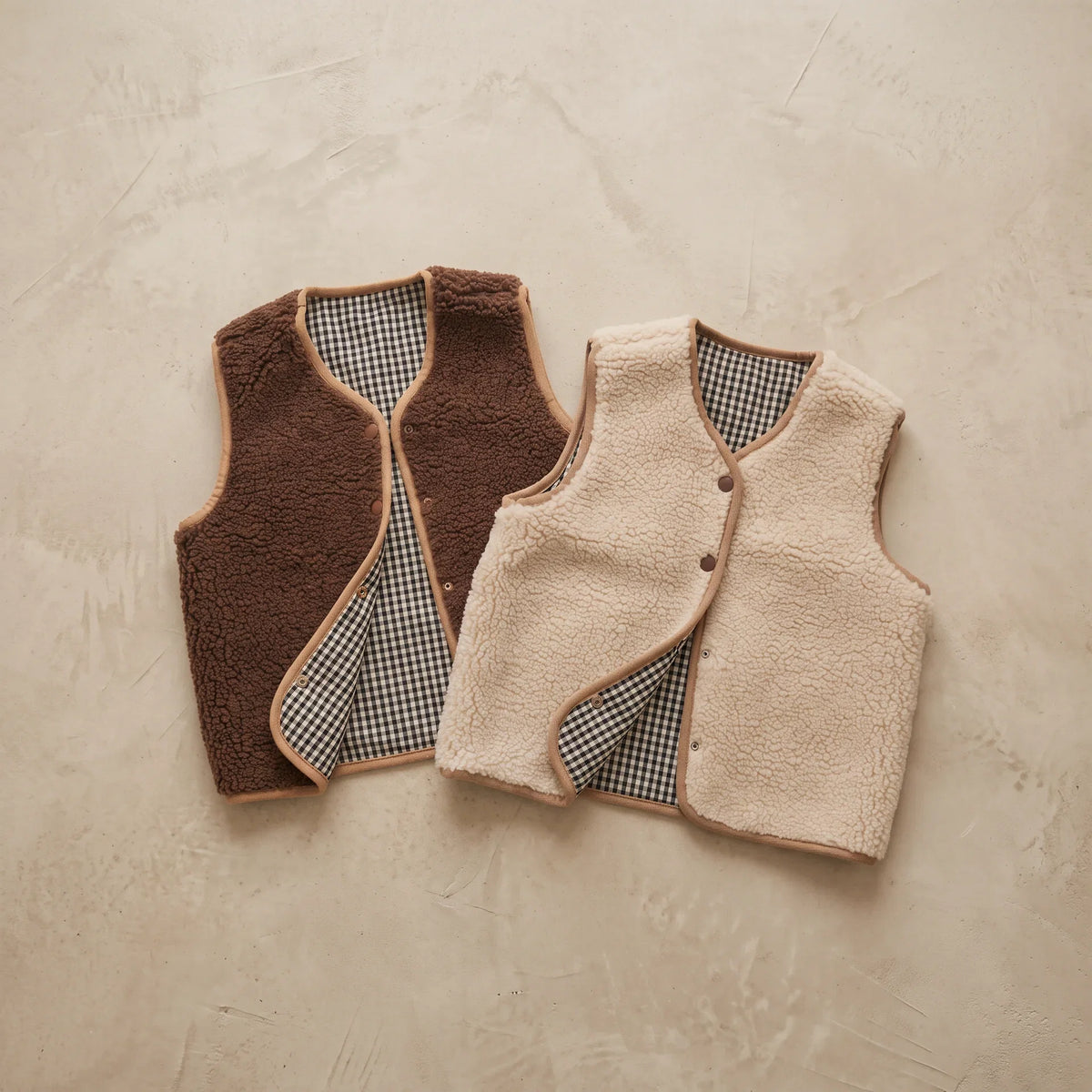 Reversible Teddy Sleeveless Jacket WOMEN – ANDRÉA