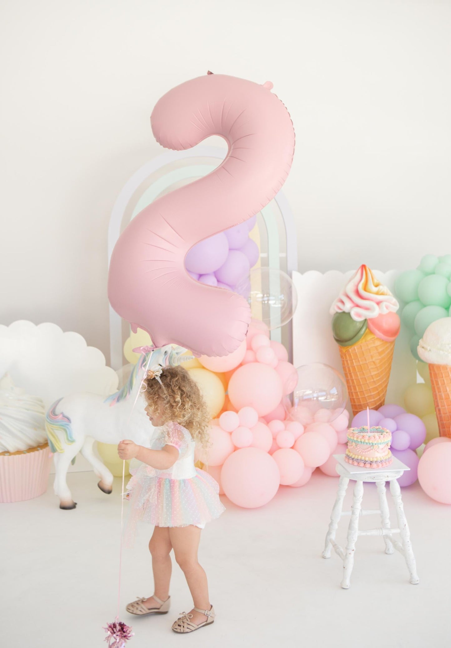 Rainbow Fairy Floss Baby Girl Tulle Party Romper