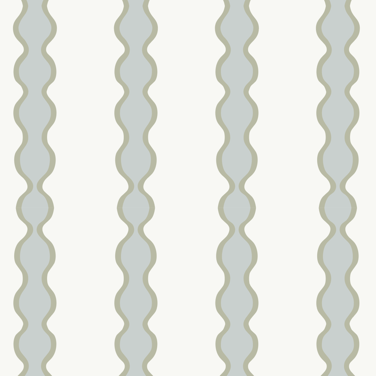 Little Abacus Stripe Wallpaper, Blue and Green