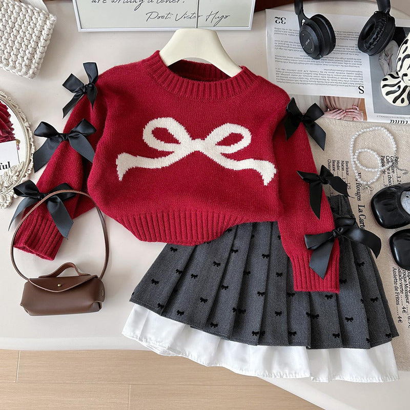 Girls Fall School Outfit Girls Comfortable Outfit Two-Piece Set