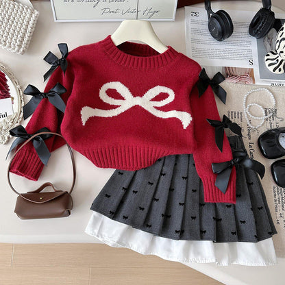 Girls Fall School Outfit Girls Comfortable Outfit Two-Piece Set