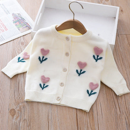 Girls Floral Vacation Outfit Girls Elegant School Outfit Two-piece Dress