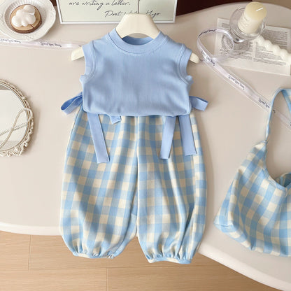 Girls Summer Holiday Outfit Girls Summer Beach Outfit Two-piece Suit