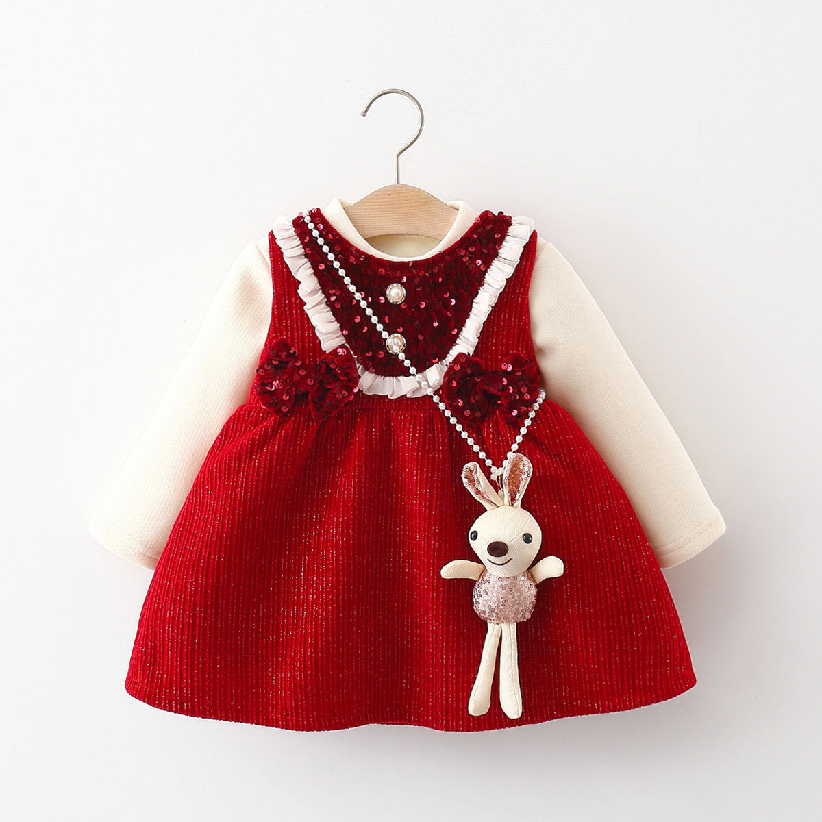 Girls Christmas Dresses Girls Elegant Birthday Outfit Two-piece Set