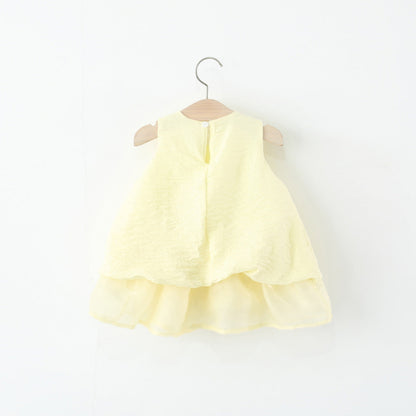 Girls Back to School Dress Girls Summer Vacation Dress