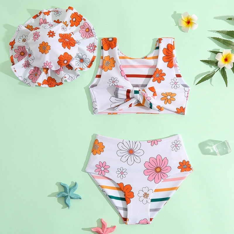 Children's Swimsuit Set New Girls Double-sided Swimsuit