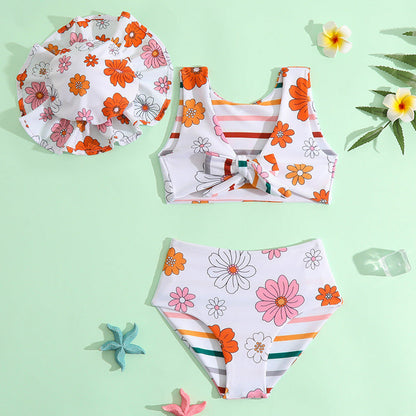 Children's Swimsuit Set New Girls Double-sided Swimsuit