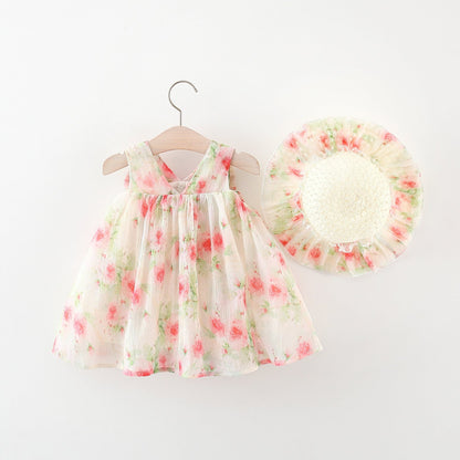 Girls Cute Vacation Dress  Girls Floral Vacation Dress