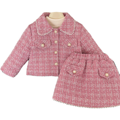 Girls Fall School Outfit Girls Elegant Comfortable Outfit Two-piece Set