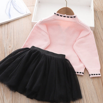 Girls Floral Vacation Outfit Girls Elegant School Outfit Two-piece set