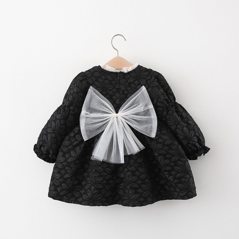 Girls Elegant School Dress Girls Autumn Comfortable Dress