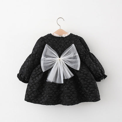 Girls Elegant School Dress Girls Autumn Comfortable Dress